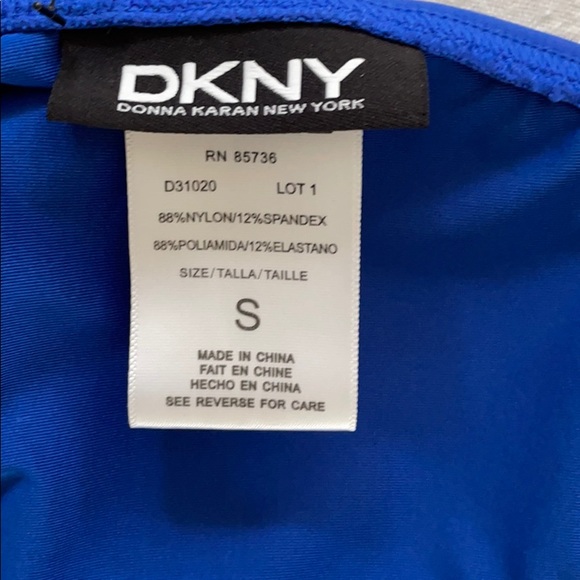 DKNY Blue Bikini Swim-suite Size S - Picture 7 of 8